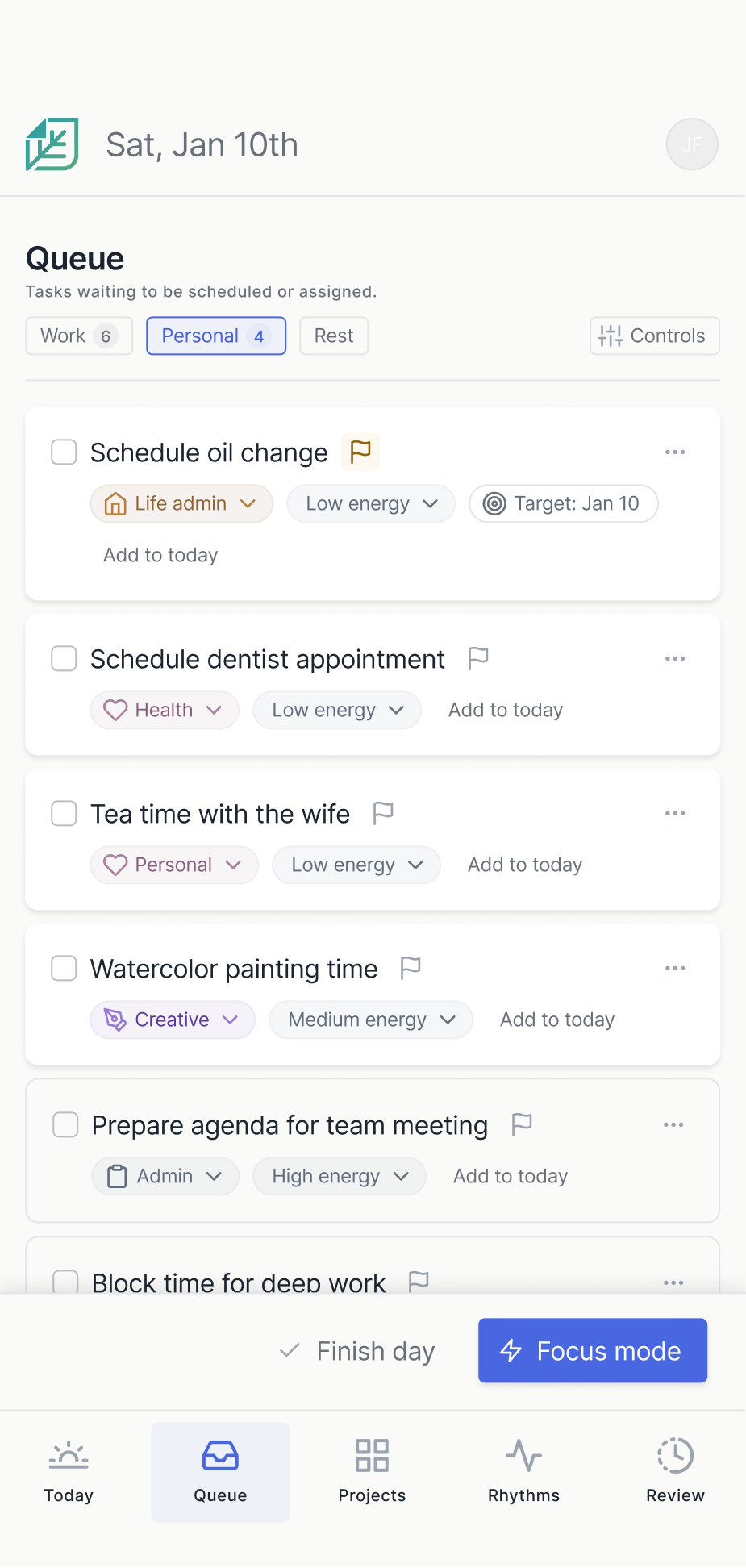 Data points on top of landscape