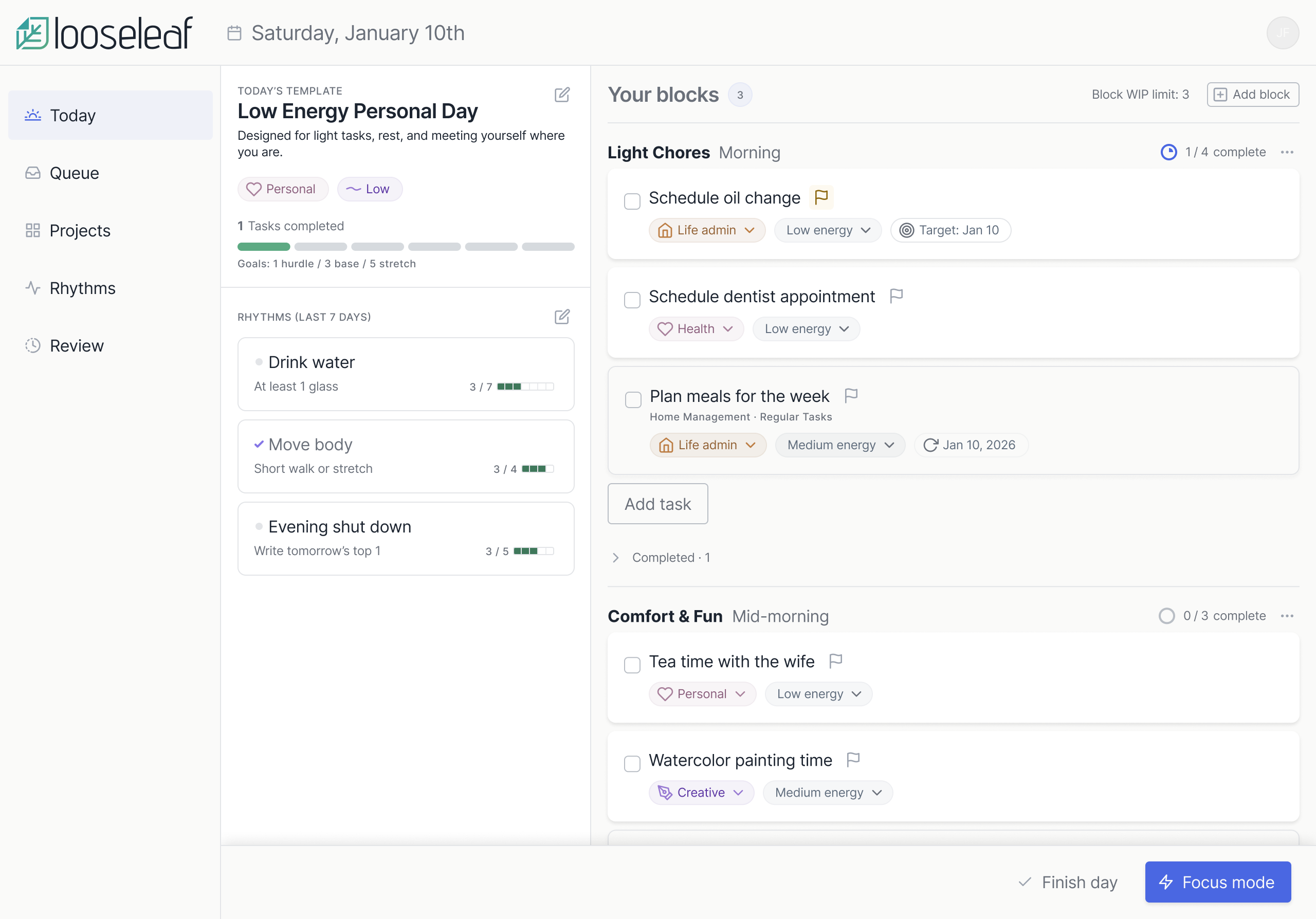 Data points on top of landscape